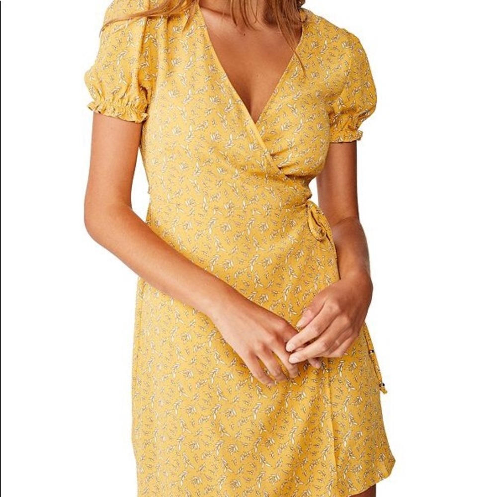 COTTON ON Woven Amy Wrap Mini Dress - Picture 2 of 5